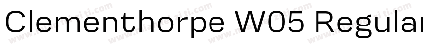 Clementhorpe W05 Regular字体转换
